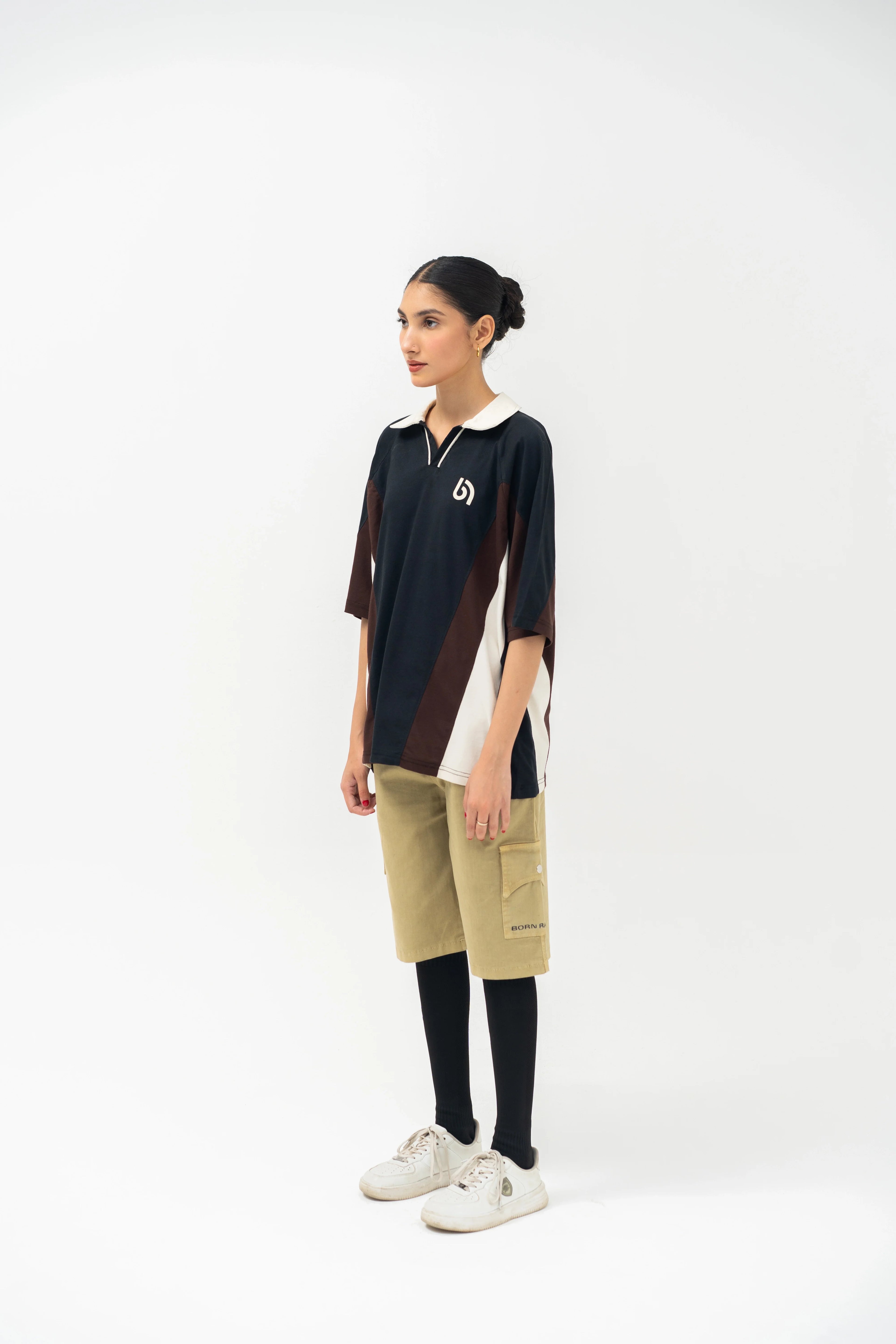 Tri-Color Cut & Sew Polo