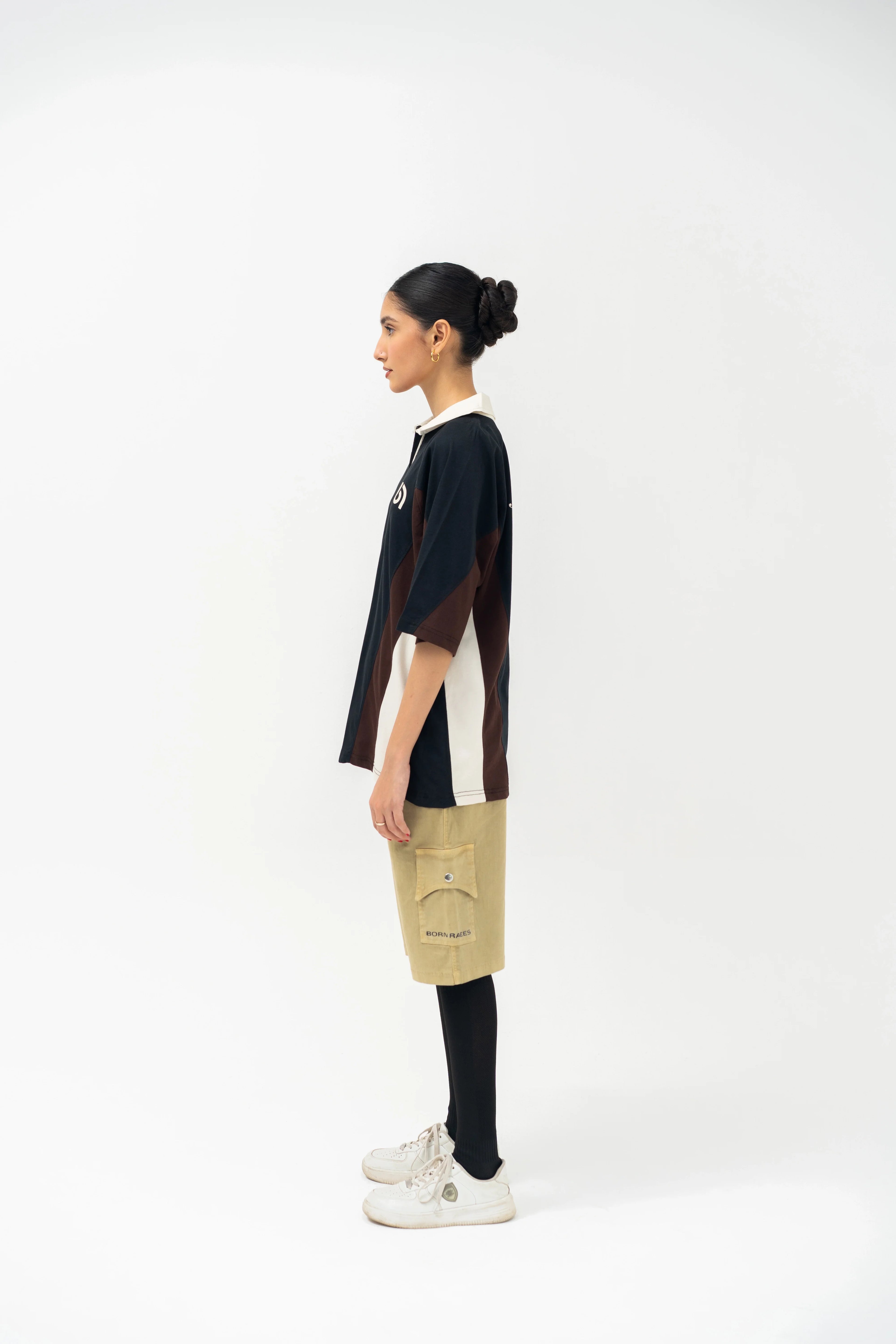 Tri-Color Cut & Sew Polo